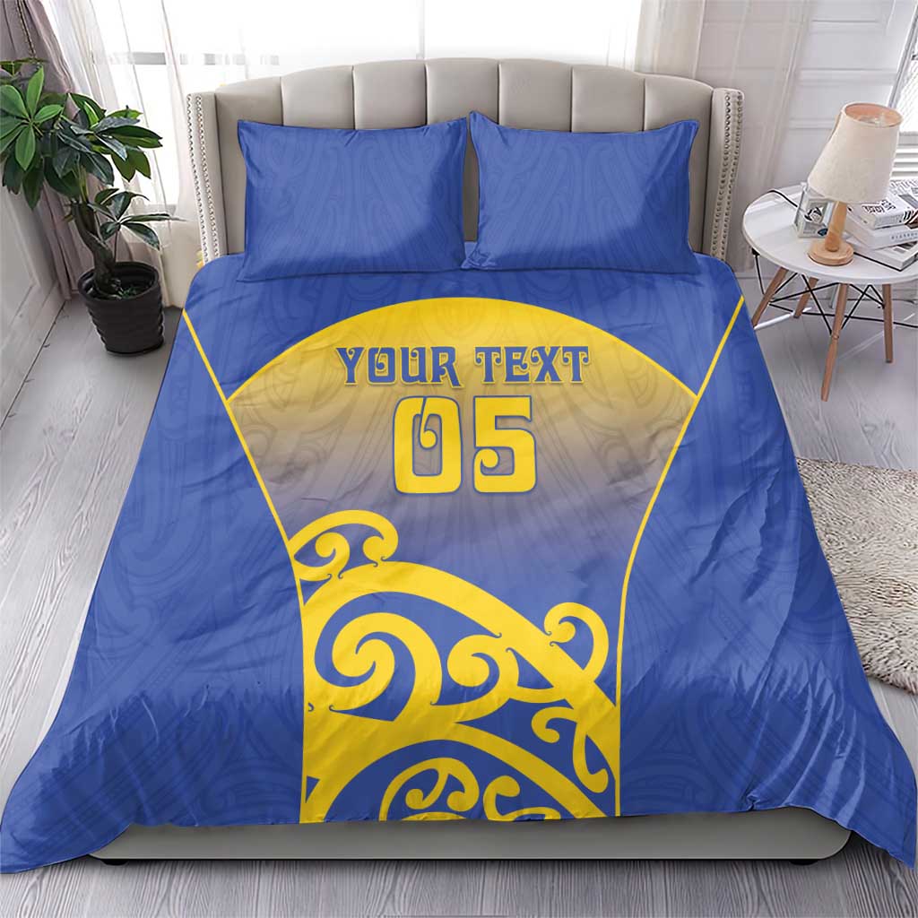 Custom James Cook High School Bedding Set Maori Koru Pattern LT05 - Polynesian Pride