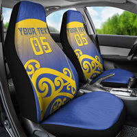 Custom James Cook High School Car Seat Cover Maori Koru Pattern LT05 - Polynesian Pride