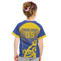 Custom James Cook High School Kid T Shirt Maori Koru Pattern LT05 - Polynesian Pride