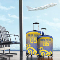 Custom James Cook High School Luggage Cover Maori Koru Pattern LT05 - Polynesian Pride