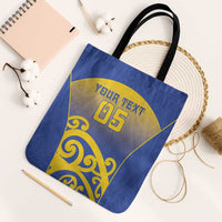 Custom James Cook High School Tote Bag Maori Koru Pattern LT05 Black Strap One Size Blue - Polynesian Pride