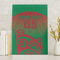 Custom Onehunga High School Canvas Wall Art Maori Koru Pattern LT05 Without Frame Green - Polynesian Pride