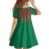 Custom Onehunga High School Kid Short Sleeve Dress Maori Koru Pattern LT05 - Polynesian Pride