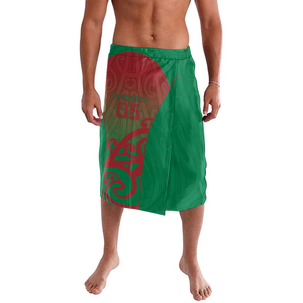 Custom Onehunga High School Lavalava Maori Koru Pattern LT05 Green - Polynesian Pride