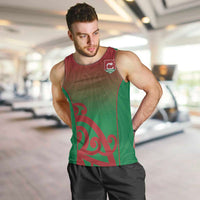 Custom Onehunga High School Men Tank Top Maori Koru Pattern LT05 Green - Polynesian Pride