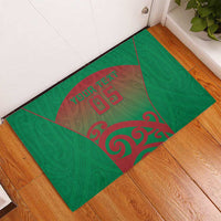 Custom Onehunga High School Rubber Doormat Maori Koru Pattern LT05 - Polynesian Pride
