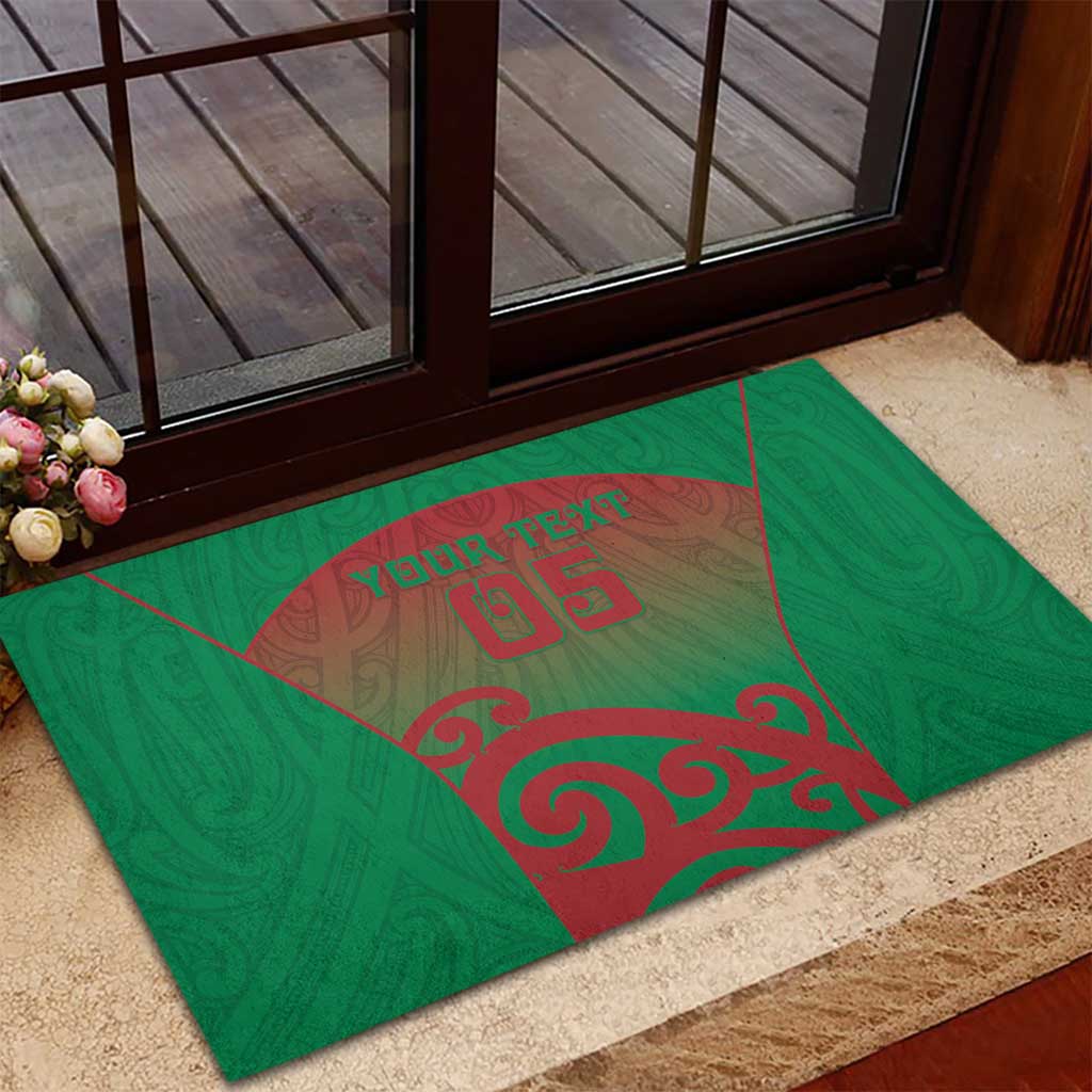 Custom Onehunga High School Rubber Doormat Maori Koru Pattern LT05 - Polynesian Pride