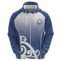 Custom New Zealand Aotea College Zip Hoodie Maori Koru Pattern LT05 - Polynesian Pride