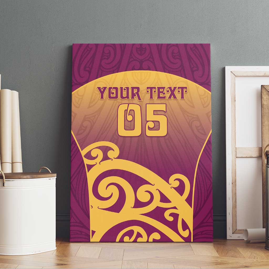 Custom Waiuku College Canvas Wall Art Maori Koru Pattern LT05 - Polynesian Pride