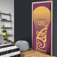 Custom Waiuku College Door Cover Maori Koru Pattern LT05 - Polynesian Pride