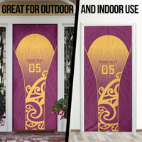 Custom Waiuku College Door Cover Maori Koru Pattern LT05 - Polynesian Pride