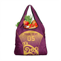 Custom Waiuku College Grocery Bag Maori Koru Pattern LT05 1-pack One Size Maroon - Polynesian Pride