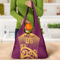 Custom Waiuku College Grocery Bag Maori Koru Pattern LT05 - Polynesian Pride