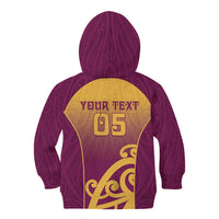 Custom Waiuku College Kid Hoodie Maori Koru Pattern LT05 - Polynesian Pride