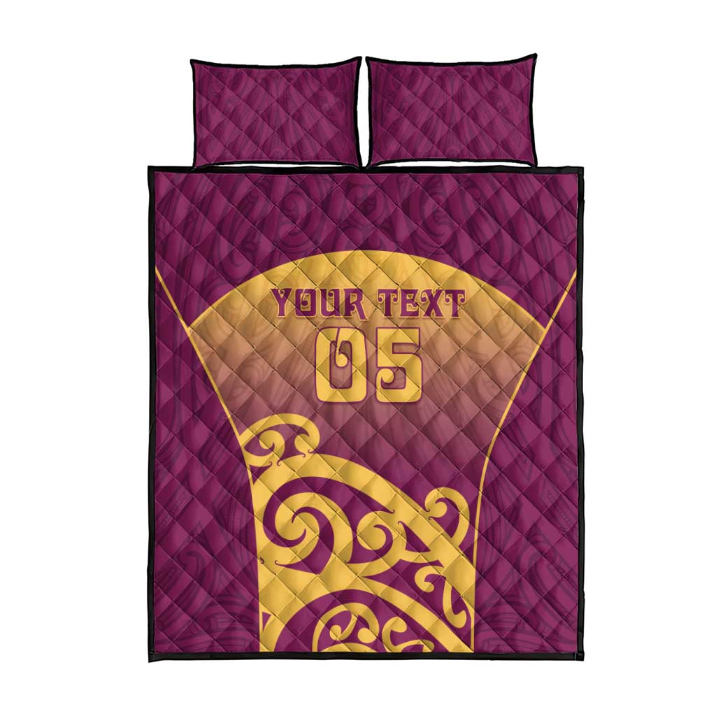 Custom Waiuku College Quilt Bed Set Maori Koru Pattern LT05 - Polynesian Pride