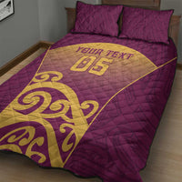 Custom Waiuku College Quilt Bed Set Maori Koru Pattern LT05 - Polynesian Pride
