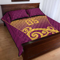 Custom Waiuku College Quilt Bed Set Maori Koru Pattern LT05 - Polynesian Pride