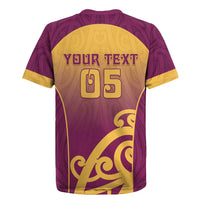 Custom Waiuku College Rugby Jersey Maori Koru Pattern LT05 - Polynesian Pride