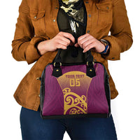 Custom Waiuku College Shoulder Handbag Maori Koru Pattern LT05 - Polynesian Pride