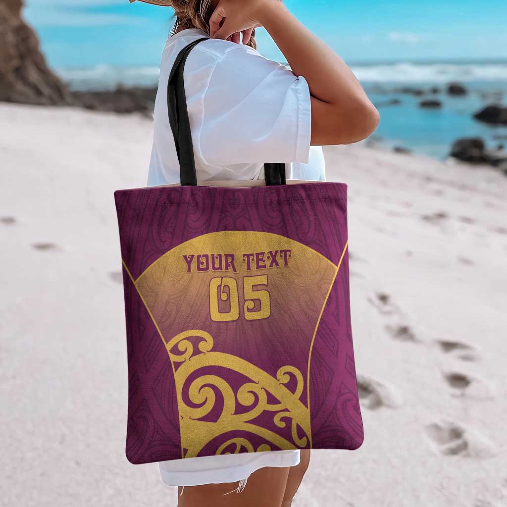 Custom Waiuku College Tote Bag Maori Koru Pattern LT05 - Polynesian Pride