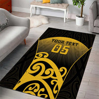 Custom Motueka High School Area Rug Maori Koru Pattern LT05 - Polynesian Pride