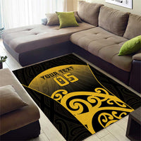 Custom Motueka High School Area Rug Maori Koru Pattern LT05 - Polynesian Pride