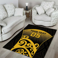 Custom Motueka High School Area Rug Maori Koru Pattern LT05 - Polynesian Pride