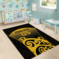 Custom Motueka High School Area Rug Maori Koru Pattern LT05 - Polynesian Pride