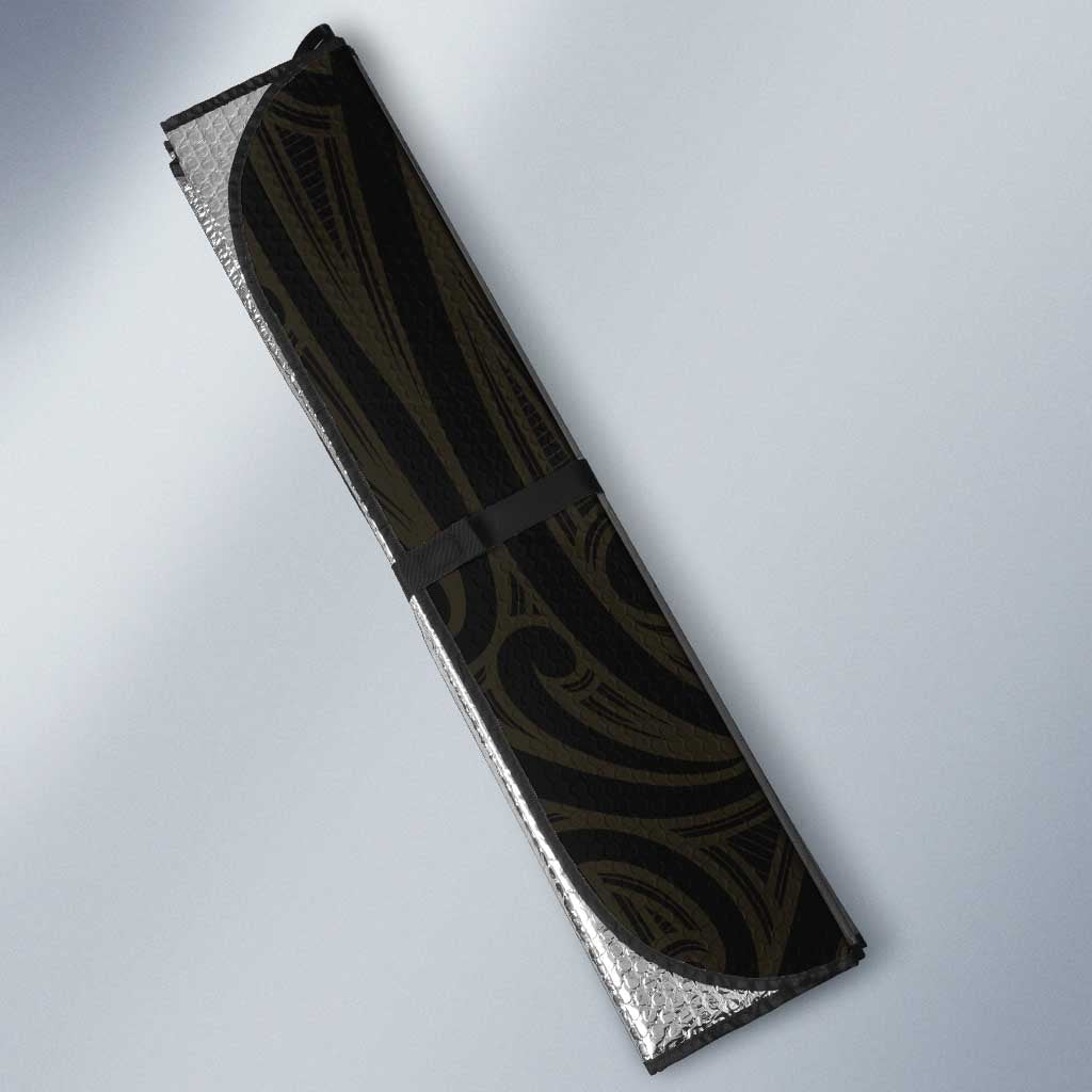 Custom Motueka High School Auto Sun Shade Maori Koru Pattern LT05 - Polynesian Pride