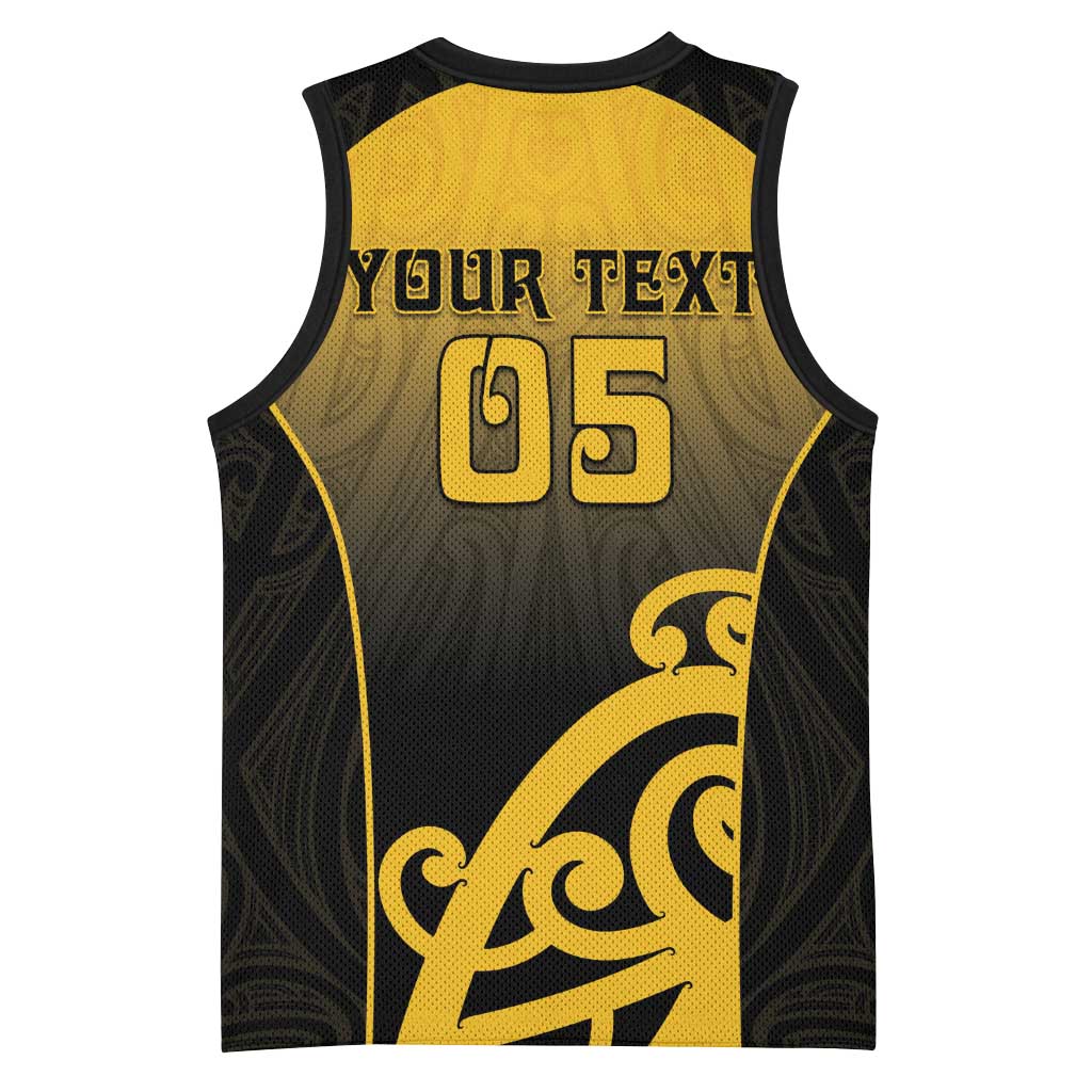 Custom Motueka High School Basketball Jersey Maori Koru Pattern LT05 - Polynesian Pride