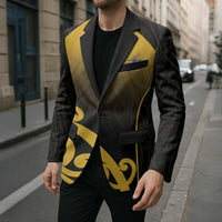 Custom Motueka High School Blazer Maori Koru Pattern LT05 - Polynesian Pride