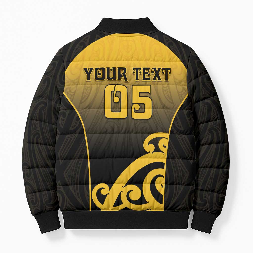 Custom Motueka High School Bomber Puffer Jacket Maori Koru Pattern LT05 - Polynesian Pride