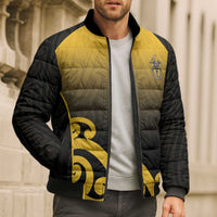 Custom Motueka High School Bomber Puffer Jacket Maori Koru Pattern LT05 - Polynesian Pride