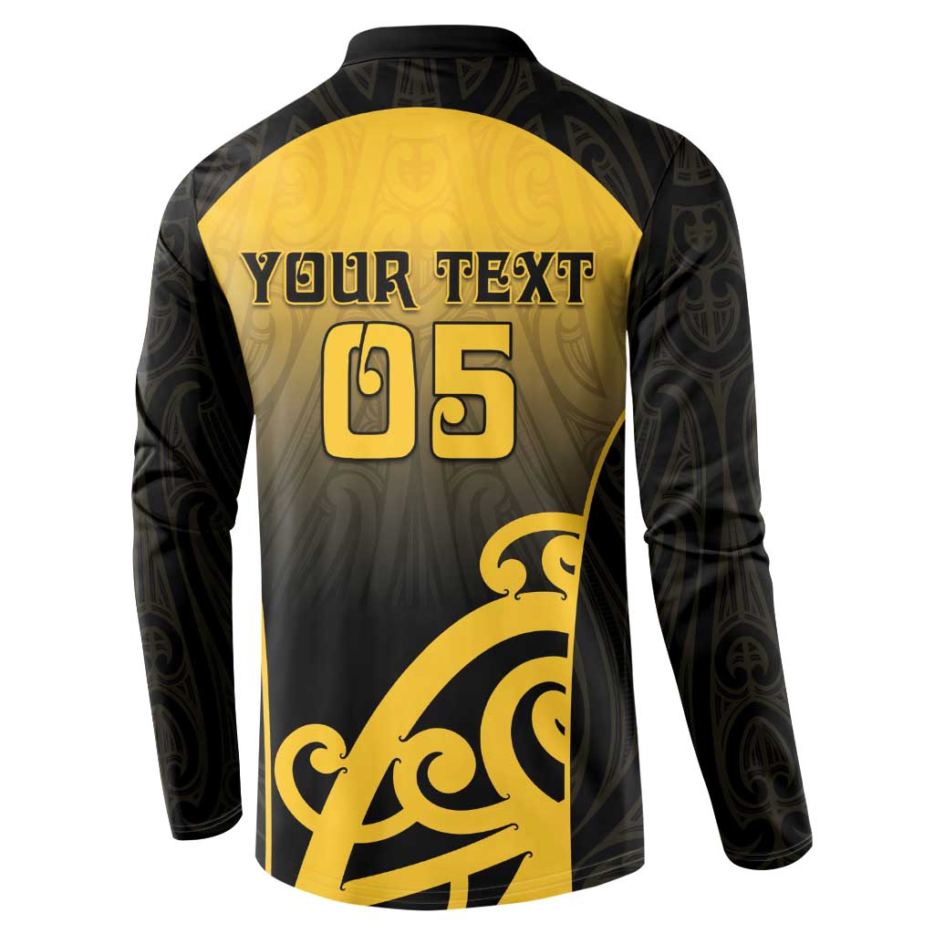Custom Motueka High School Button Sweatshirt Maori Koru Pattern LT05 - Polynesian Pride