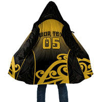 Custom Motueka High School Cloak Maori Koru Pattern LT05 Unisex Black - Polynesian Pride