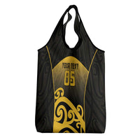 Custom Motueka High School Grocery Bag Maori Koru Pattern LT05 - Polynesian Pride