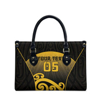 Custom Motueka High School Leather Bag Maori Koru Pattern LT05 - Polynesian Pride