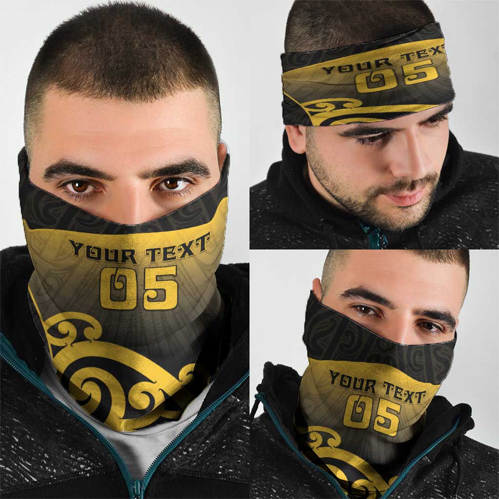 Custom Motueka High School Neck Gaiter Maori Koru Pattern LT05 - Polynesian Pride