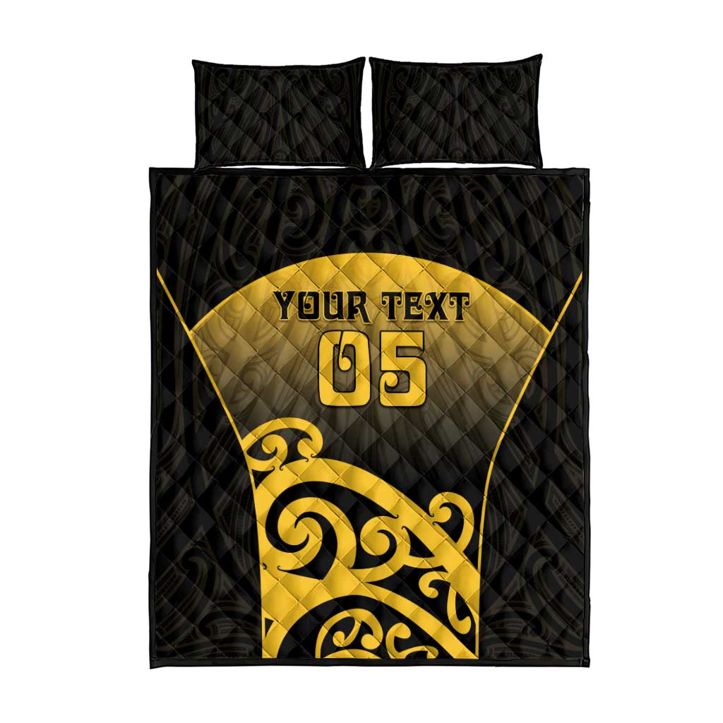 Custom Motueka High School Quilt Bed Set Maori Koru Pattern LT05 - Polynesian Pride