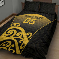 Custom Motueka High School Quilt Bed Set Maori Koru Pattern LT05 - Polynesian Pride