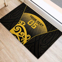 Custom Motueka High School Rubber Doormat Maori Koru Pattern LT05 - Polynesian Pride