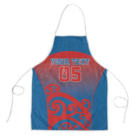 Custom St Joseph's Maori Girls' College Apron Maori Koru Pattern LT05 Blue - Polynesian Pride