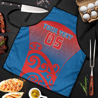 Custom St Joseph's Maori Girls' College Apron Maori Koru Pattern LT05 Blue - Polynesian Pride