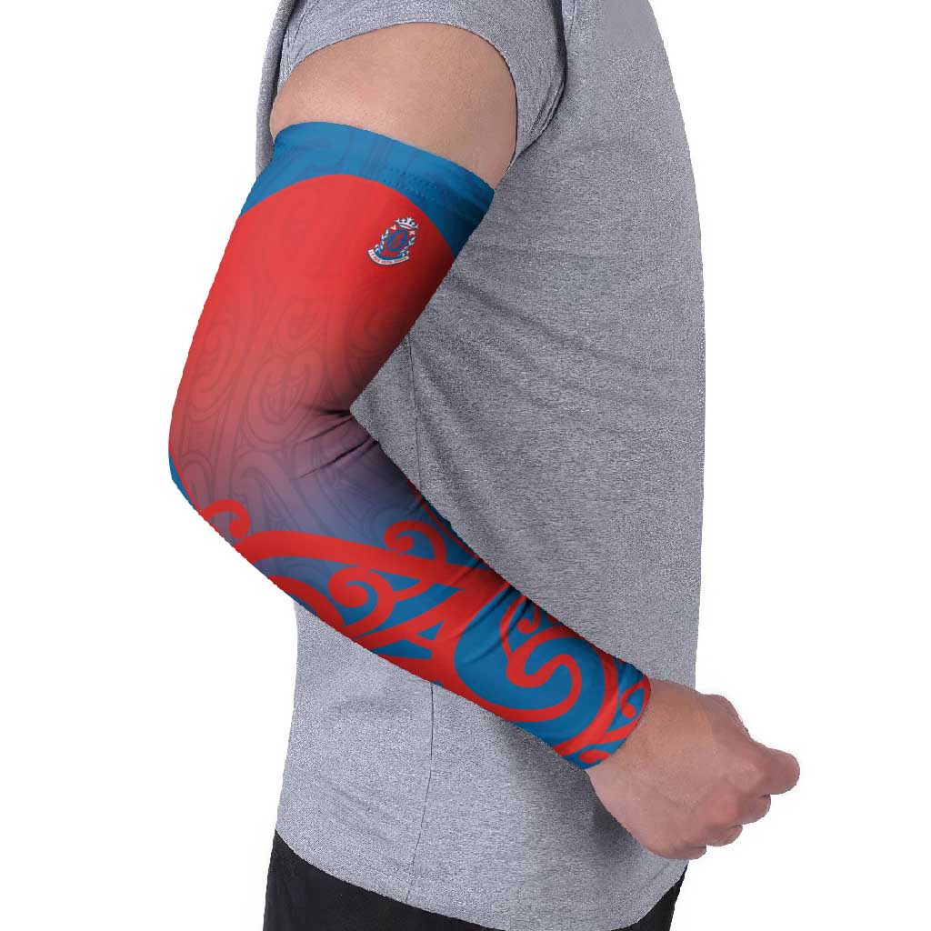 Custom St Joseph's Maori Girls' College Arm Sleeves Maori Koru Pattern LT05 - Polynesian Pride