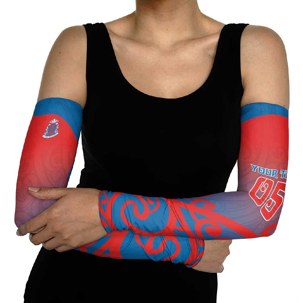 Custom St Joseph's Maori Girls' College Arm Sleeves Maori Koru Pattern LT05 - Polynesian Pride