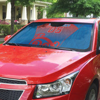 Custom St Joseph's Maori Girls' College Auto Sun Shade Maori Koru Pattern LT05 - Polynesian Pride