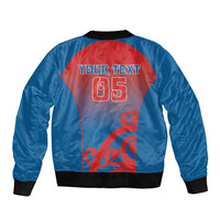 Custom St Joseph's Maori Girls' College Bomber Jacket Maori Koru Pattern LT05 - Polynesian Pride