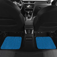 Custom St Joseph's Maori Girls' College Car Mats Maori Koru Pattern LT05 Set 2pcs - Back Blue - Polynesian Pride
