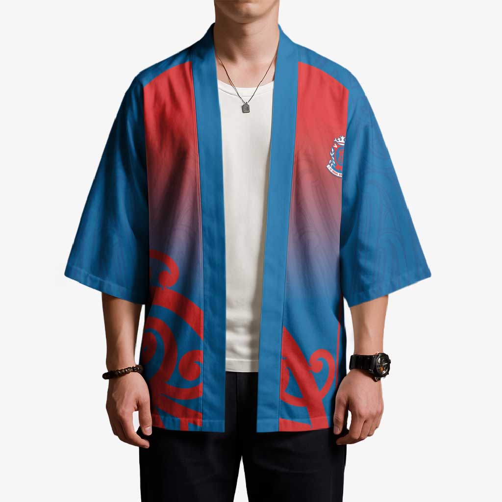 Custom St Joseph's Maori Girls' College Kimono Maori Koru Pattern LT05 - Polynesian Pride