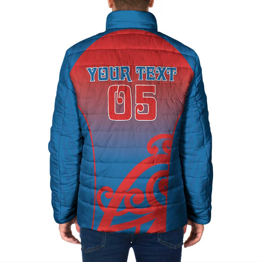 Custom St Joseph's Maori Girls' College Padded Jacket Maori Koru Pattern LT05 - Polynesian Pride